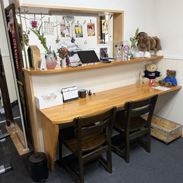 トラディショナルジムの休憩所