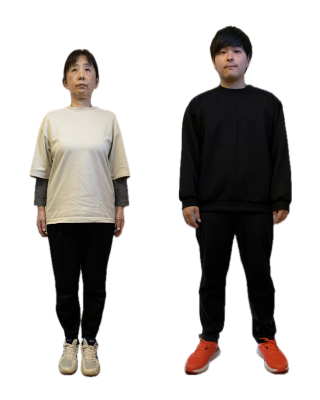 60代女性と20代男性の親子